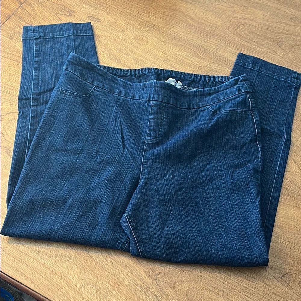 Soft Surroundings Dark Blue Pull On Jeggings